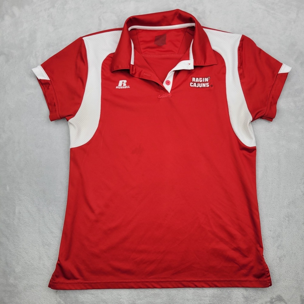 Ragin Cajuns Shirt Men Small Team Golf Polo College Louisiana Lafayette Adult
